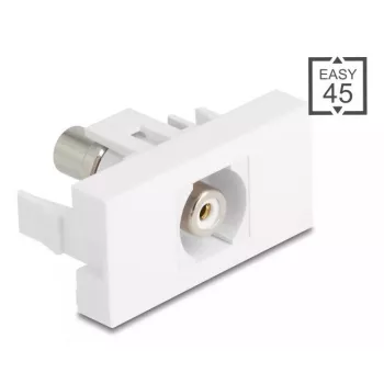 DeLOCK Keystone-Modul 90858 Επίπεδο Λευκό Υποδοχή Cinch 1