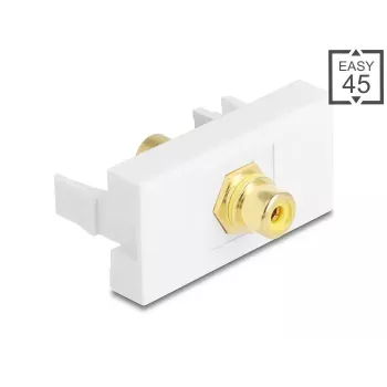 DeLOCK Keystone-Modul 90859 Υποδοχή Cinch Λευκό Κίτρινο