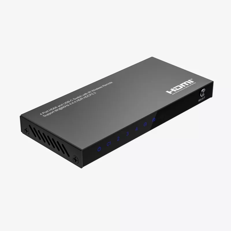 Διακόπτης HDMI MicroConnect MC-USBCHDMISWITCH0401-8K ανάλυση 8K