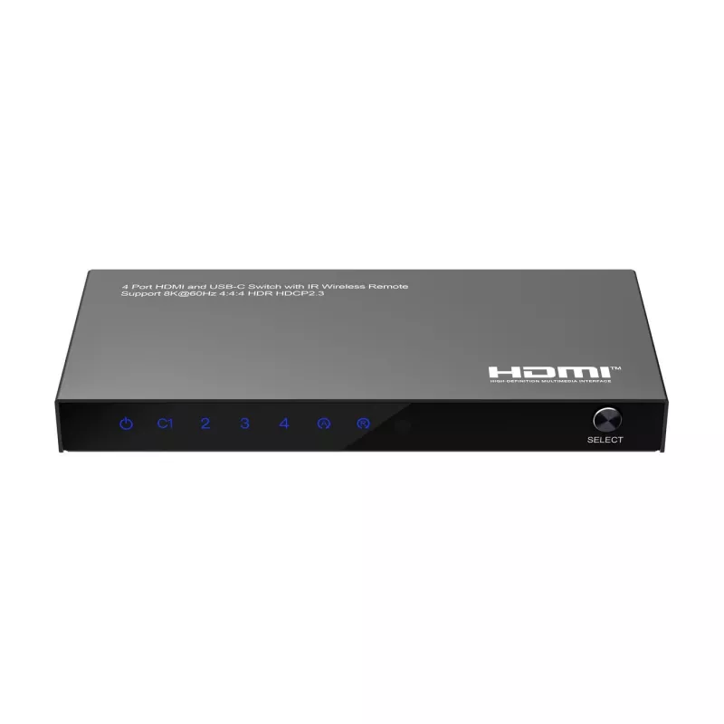 Διακόπτης HDMI MicroConnect MC-USBCHDMISWITCH0401-8K ανάλυση 8K