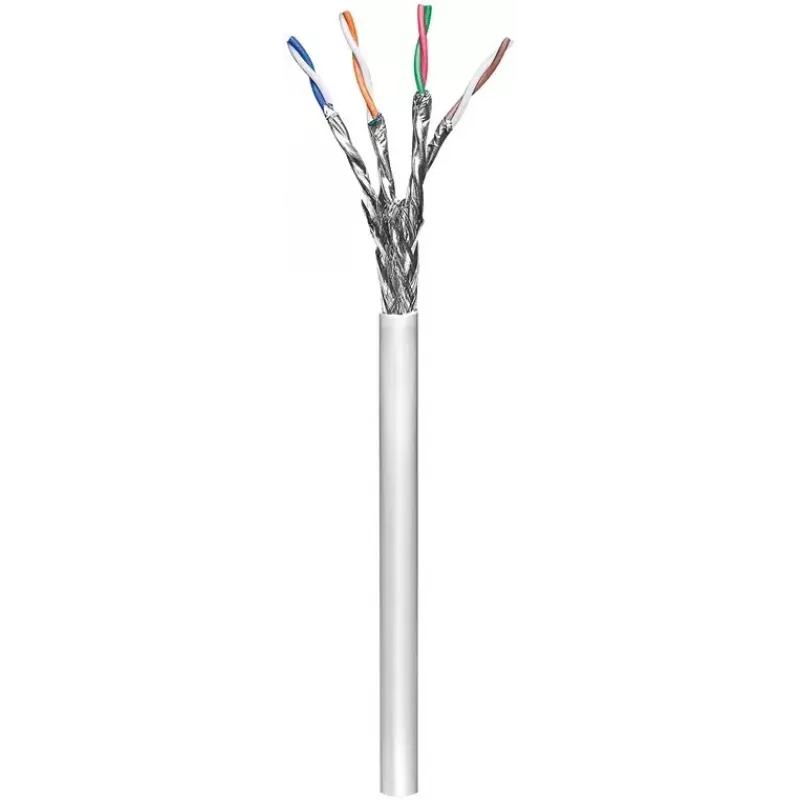 Καλώδιο δικτύου Goobay CAT 6 S/FTP PiMF γκρι 305 m