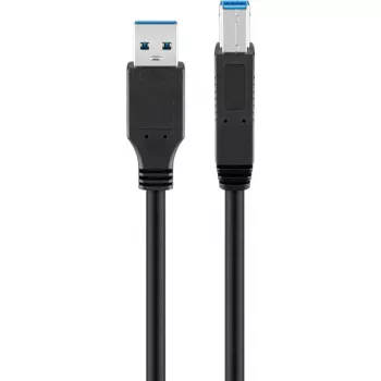 Goobay 95719 καλώδιο USB USB 3.2 Gen 1 1m USB A USB B μαύρο