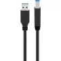 Goobay 95719 καλώδιο USB 3.0 SuperSpeed, USB-A σε USB-B, 1 m, μαύρο
