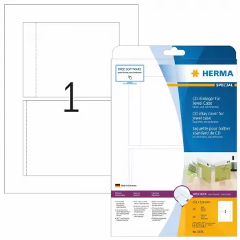Κάρτα ένθετου CD HERMA 151x118 mm