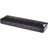 Renkforce 1268678 διανομέας USB 3.0 7+2 θυρών με θύρα γρήγορης φόρτισης, LED κατάστασης, μαύρο