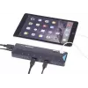 Renkforce 1268678 διανομέας USB 3.0 7+2 θυρών με θύρα γρήγορης φόρτισης, LED κατάστασης, μαύρο