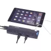 Renkforce 1268678 διανομέας USB 3.0 7+2 θυρών με θύρα γρήγορης φόρτισης, LED κατάστασης, μαύρο