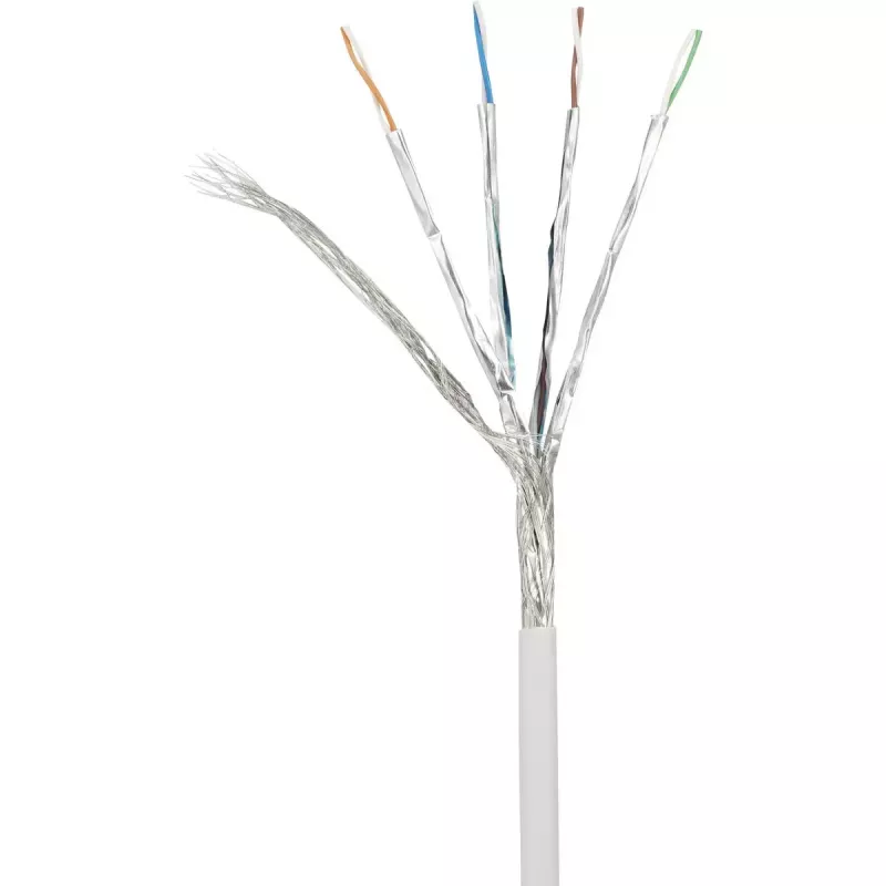 Καλώδιο δικτύου Renkforce Cat6a S/FTP 1381766, 20 m, γκρι