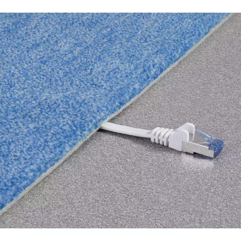 Renkforce 1383282 καλώδιο δικτύου RJ45, Cat6a U/FTP, 5 m, γκρι, πολύ ευέλικτο, με προστασία γλωττίδας, επιβραδυντικό φλόγας