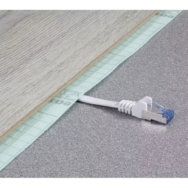 Renkforce 1383282 καλώδιο δικτύου RJ45, Cat6a U/FTP, 5 m, γκρι, πολύ ευέλικτο, με προστασία γλωττίδας, επιβραδυντικό φλόγας