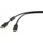 Renkforce 1404067 καλώδιο DisplayPort, DP αρσενικό – DP αρσενικό, 1,8 m, μαύρο