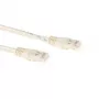 Καλώδιο patch ACT Ivory 3 μέτρα U/UTP CAT6A με βύσματα RJ45