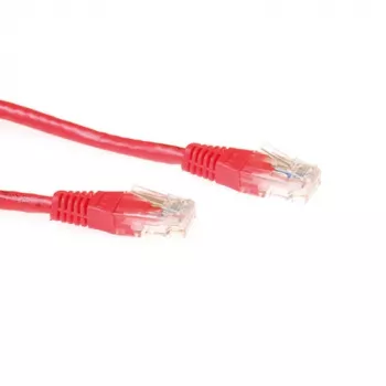 ACT κόκκινο 5 μέτρα U/UTP CAT6A Patch καλώδιο με βύσματα RJ45