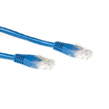 ACT Μπλε 5 μέτρα U/UTP CAT6A Patch καλώδιο με βύσματα RJ45