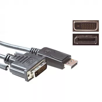 Καλώδιο μετατροπής DisplayPort βύσμα σε DVI βύσμα 1,00 m ACT AK3993