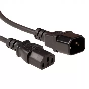 Καλώδιο τροφοδοσίας ACT Powercord LSZH C13 - C14 μαύρο 1,8 m