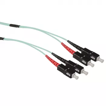 ACT 10 μέτρα Multimode 50/125 OM3 Duplex ενισχυμένο καλώδιο οπτικών ινών με βύσματα SC