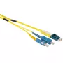 ACT 40 μέτρα Singlemode 9/125 OS2 Duplex ενισχυμένο καλώδιο οπτικών ινών με βύσματα LC και SC