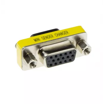 Προσαρμογέας ACT High Density D-sub 15 ακίδων υποδοχή θηλυκή σε 15 ακίδων υποδοχή θηλυκή