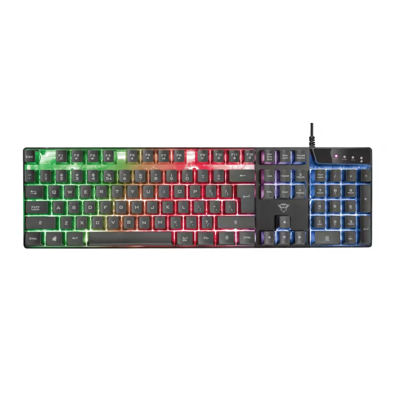 Trust GXT 835 Azor πληκτρολόγιο gaming USB γερμανικό μαύρο