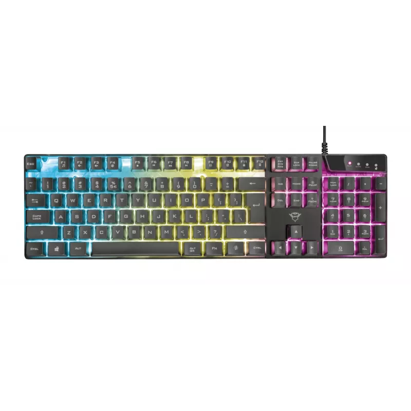 Trust GXT 835 Azor πληκτρολόγιο gaming USB γερμανικό μαύρο