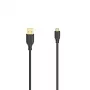 Hama Flexi-schlank καλώδιο USB USB 2.0 0,75 m Micro-USB A USB A μαύρο