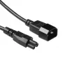 ACT AK5252 καλώδιο τροφοδοσίας IEC C14 σε C5, 0,25 m, μαύρο