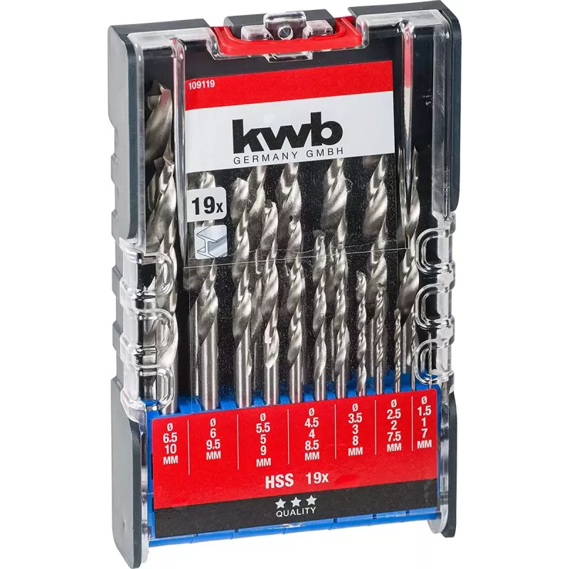 Τρυπάνι KWB 109119 ταχυχάλυβας HSS