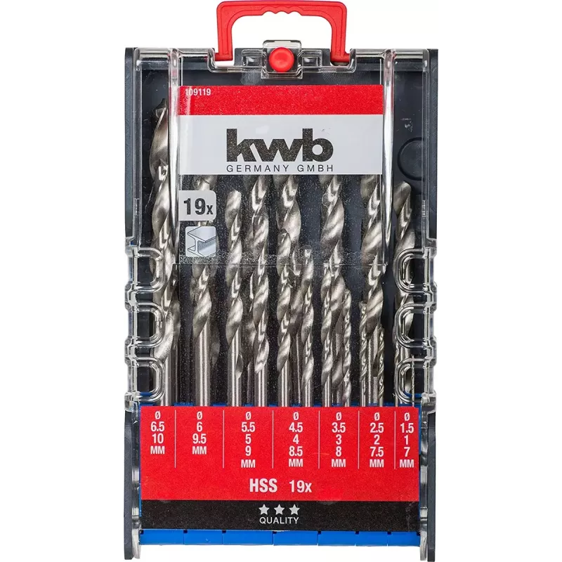 Τρυπάνι KWB 109119 ταχυχάλυβας HSS