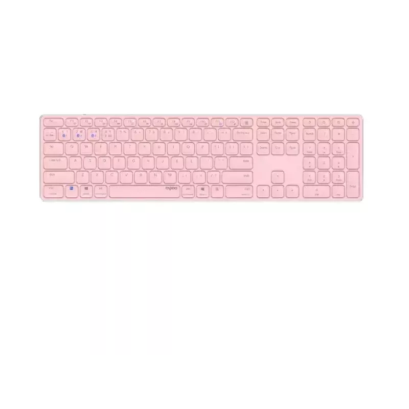 Rapoo E9800M πληκτρολόγιο ασύρματο Bluetooth QWERTZ γερμανικό ροζ