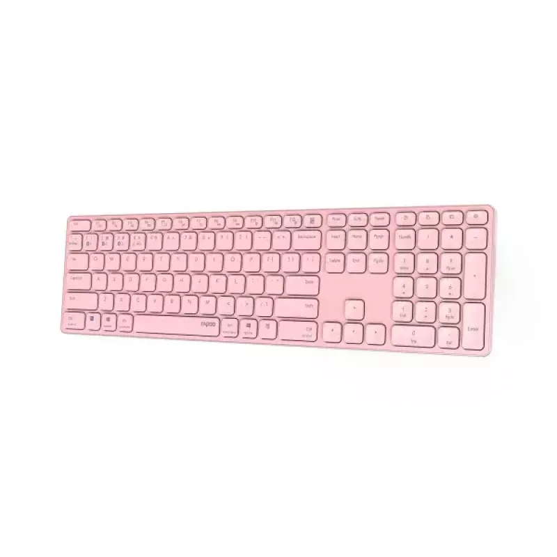Rapoo E9800M πληκτρολόγιο ασύρματο Bluetooth QWERTZ γερμανικό ροζ
