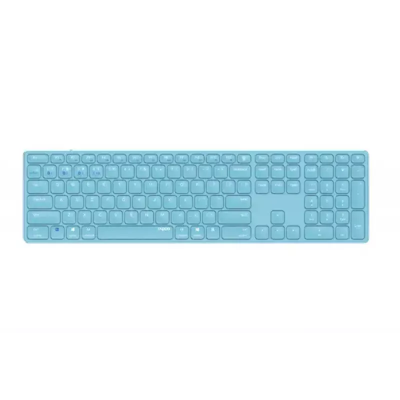 Rapoo E9800M πληκτρολόγιο Home RF ασύρματο Bluetooth QWERTZ γερμανικό μπλε