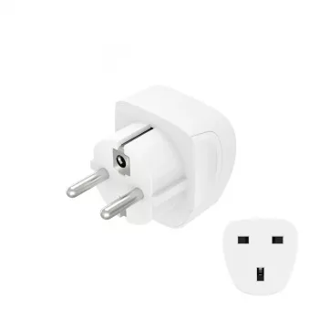 Hama 00223459 αντάπτορας βύσματος ρεύματος Typ E/F Hybrid Typ G (UK) λευκό