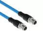 ACT Industrial 5,00 μέτρα καλώδιο αισθητήρα M12X 8 ακίδων βύσμα αρσενικό σε βύσμα M12X 8 ακίδων αρσενικό, Superflex καλώδιο SF/UTP TPE, θωρακισμένο