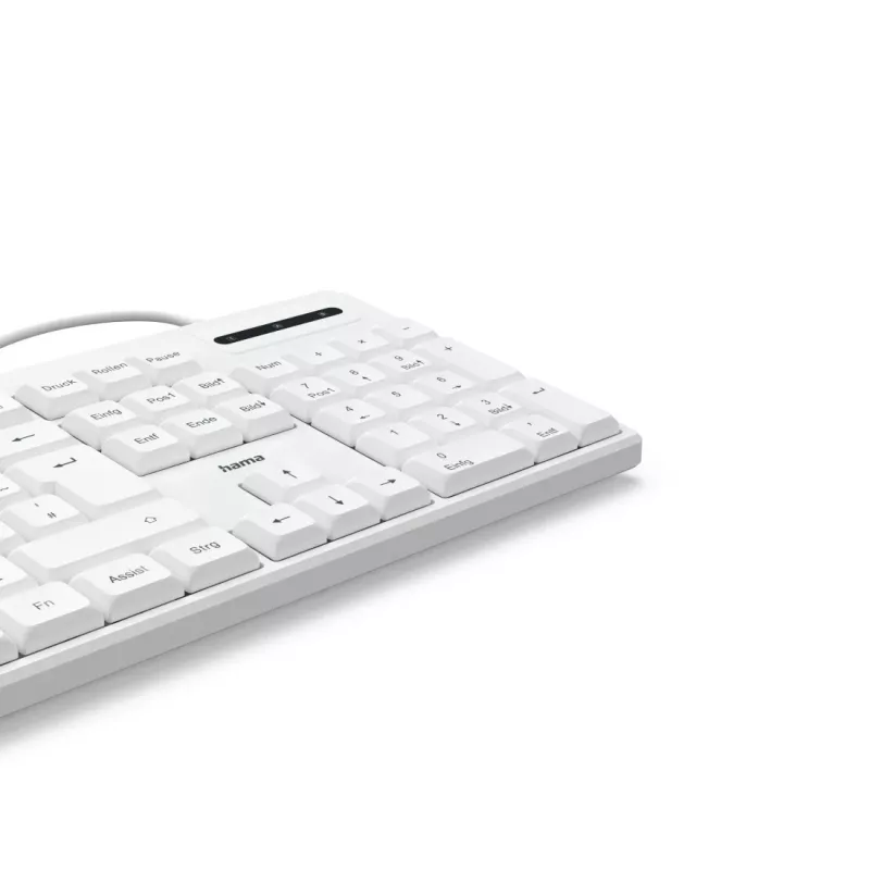 Hama CK-200 πληκτρολόγιο γραφείου/σπιτιού USB QWERTZ γερμανικό λευκό