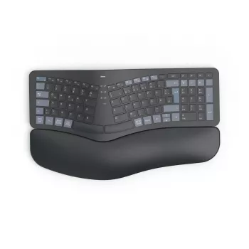 Hama WK-900 Ergo πληκτρολόγιο γραφείου/σπιτιού RF ασύρματο + Bluetooth QWERTZ γερμανικό μαύρο, μπλε, σκούρο γκρι