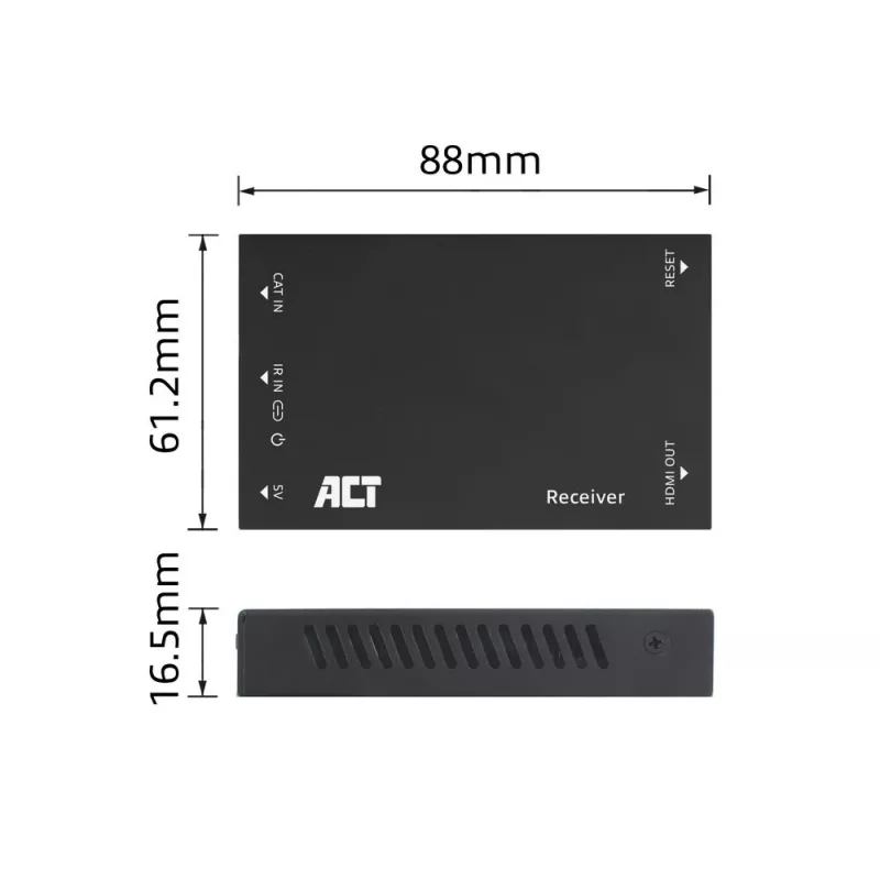 Δέκτης ACT AC7853 HDMI μέσω CATx – δέκτης σήματος HDMI μέσω Ethernet έως 150 m
