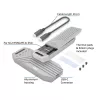 ACT USB 40 Gbit/s M.2 2280 NVMe / PCIe Θήκη SSD, χωρίς εργαλεία