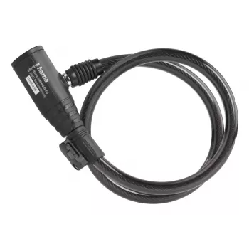 Hama 00178137 Κλείδωμα ποδηλάτου Μαύρο 650 mm κλείδωμα καλωδίου