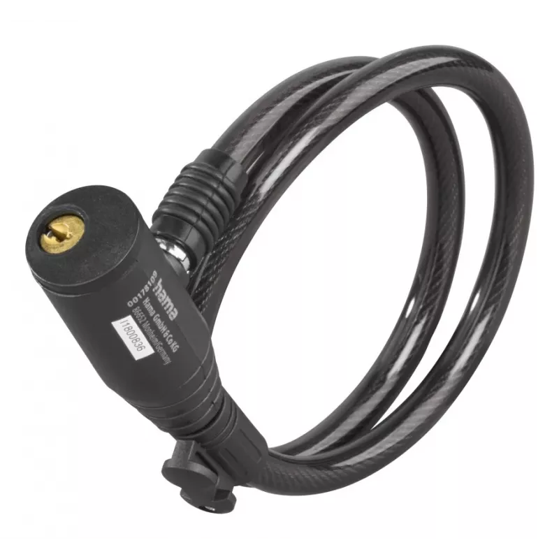 Hama 00178137 Κλείδωμα ποδηλάτου Μαύρο 650 mm κλείδωμα καλωδίου