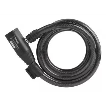 Hama 00178136 Κλείδωμα ποδηλάτου Μαύρο 1200 mm κλείδωμα καλωδίου