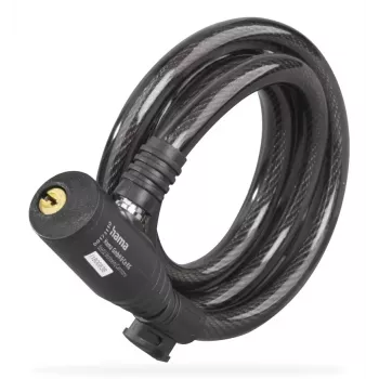 Hama 00178136 Κλείδωμα ποδηλάτου Μαύρο 1200 mm κλείδωμα καλωδίου