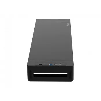 Βάση οθόνης EQUIP εργονομική βάση οθόνης με USB (USB-A x4, USB-C x1), ελεύθερη τοποθέτηση, 25 kg, μαύρο