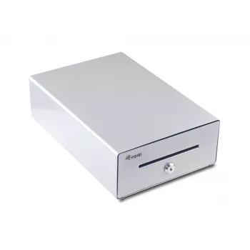 Equip Συρτάρι ταμείου για συστήματα ταμείου (POS), 4 θήκες χαρτονομισμάτων/4 θηκών κερμάτων, αφαιρούμενες υποδοχές κερμάτων, σύνδεση RJ11, Αλουμίνιο