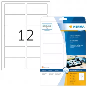 Αυτοκόλλητη ετικέτα εκτυπωτή HERMA Labels A4 88,9x46,6 mm