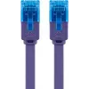 Επίπεδο καλώδιο δικτύου Goobay CAT 6A U/UTP μωβ 1m