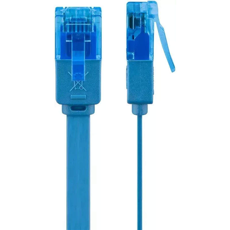 Επίπεδο καλώδιο δικτύου Goobay CAT 6A U/UTP μπλε 3m