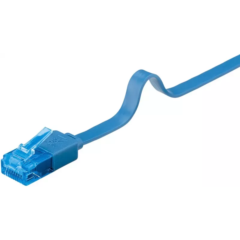 Επίπεδο καλώδιο δικτύου Goobay CAT 6A U/UTP μπλε 3m