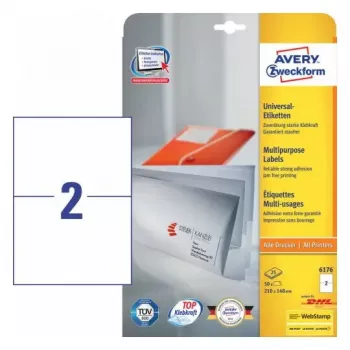 Φύλλα ετικετών Avery Zweckform Μοντέλο 6176 – εκτυπώσιμα φύλλα 210 × 148 mm, συσκευασία