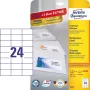 Avery Zweckform 6173 αυτοκόλλητες ετικέτες, 70 x 37 mm, μόνιμη κόλλα, λευκές